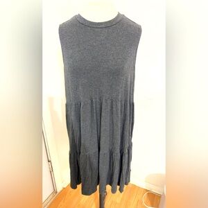 Mudpie Gray Sleeveless Tiered Dress Size XL